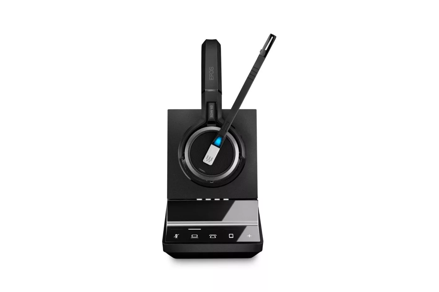 Auriculares EPOS IMPACT SDW 5066 inal&aacute;mbricos DECT con cancelaci&oacute;n de ruido, micr&oacute;fono y diadema, negros