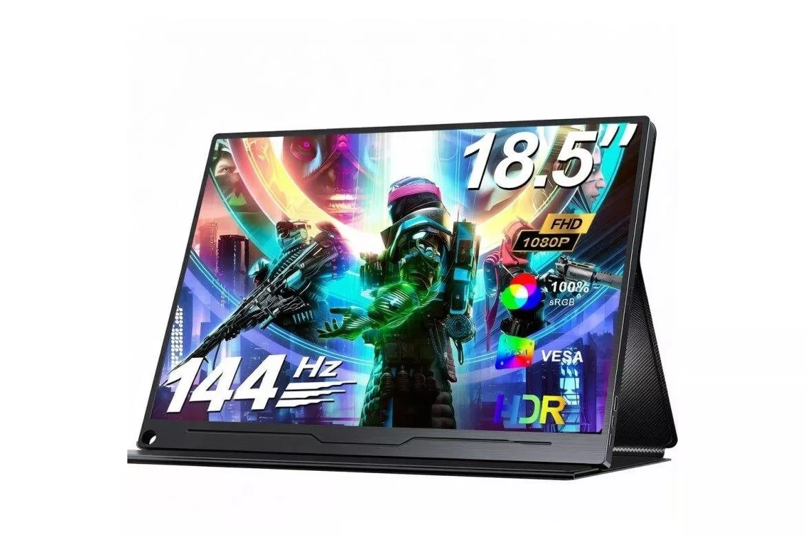Monitor Uperfect 18,5" FullHD 144Hz IPS USB-C Mini HDMI HDR1000:1 ultradelgado