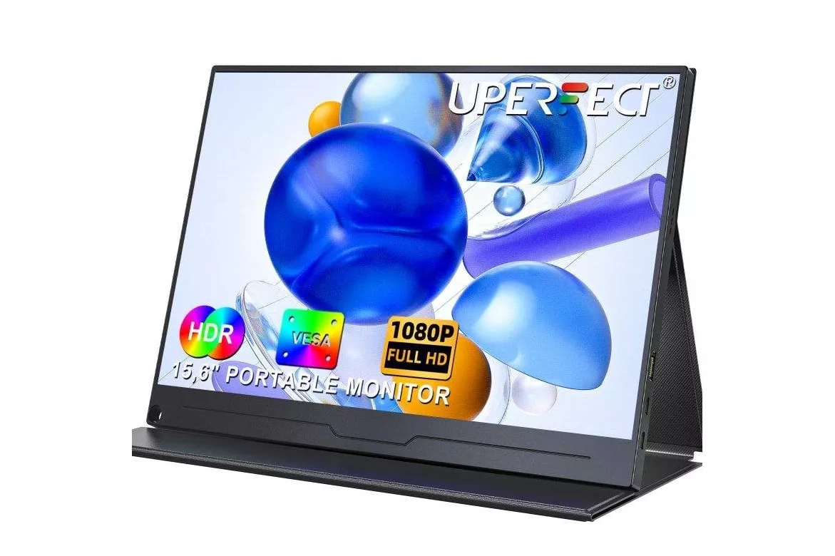 Monitor Uperfect 15,6" FullHD 60Hz IPS port&aacute;til antirreflejo sonido integrado VESA