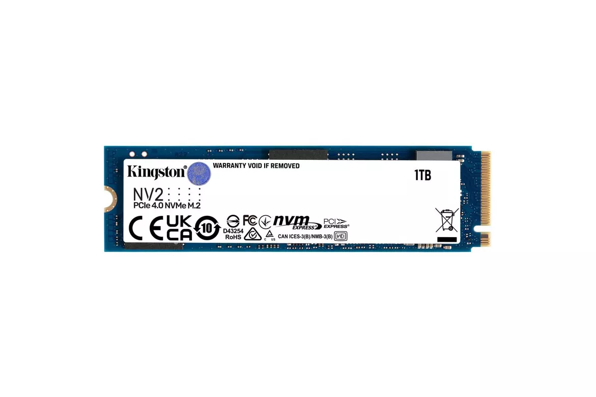 Disco Duro M.2 Kingston NV2 1TB PCIe x4 NVMe -