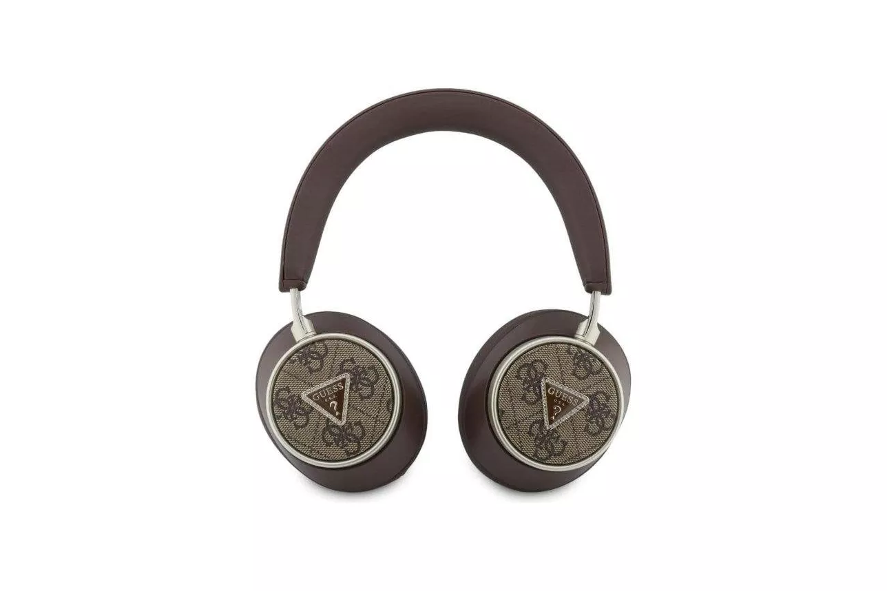 Auriculares Guess GUBHC15P4MRCTW inal&aacute;mbricos Bluetooth 5.4 con cancelaci&oacute;n de eco marr&oacute;n