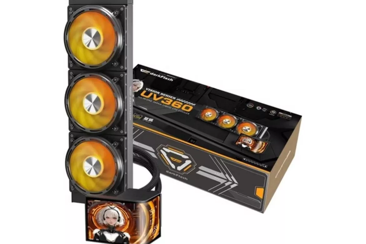 Refrigeraci&oacute;n l&iacute;quida Darkflash UV360 360mm 3 ventiladores ARGB OLED