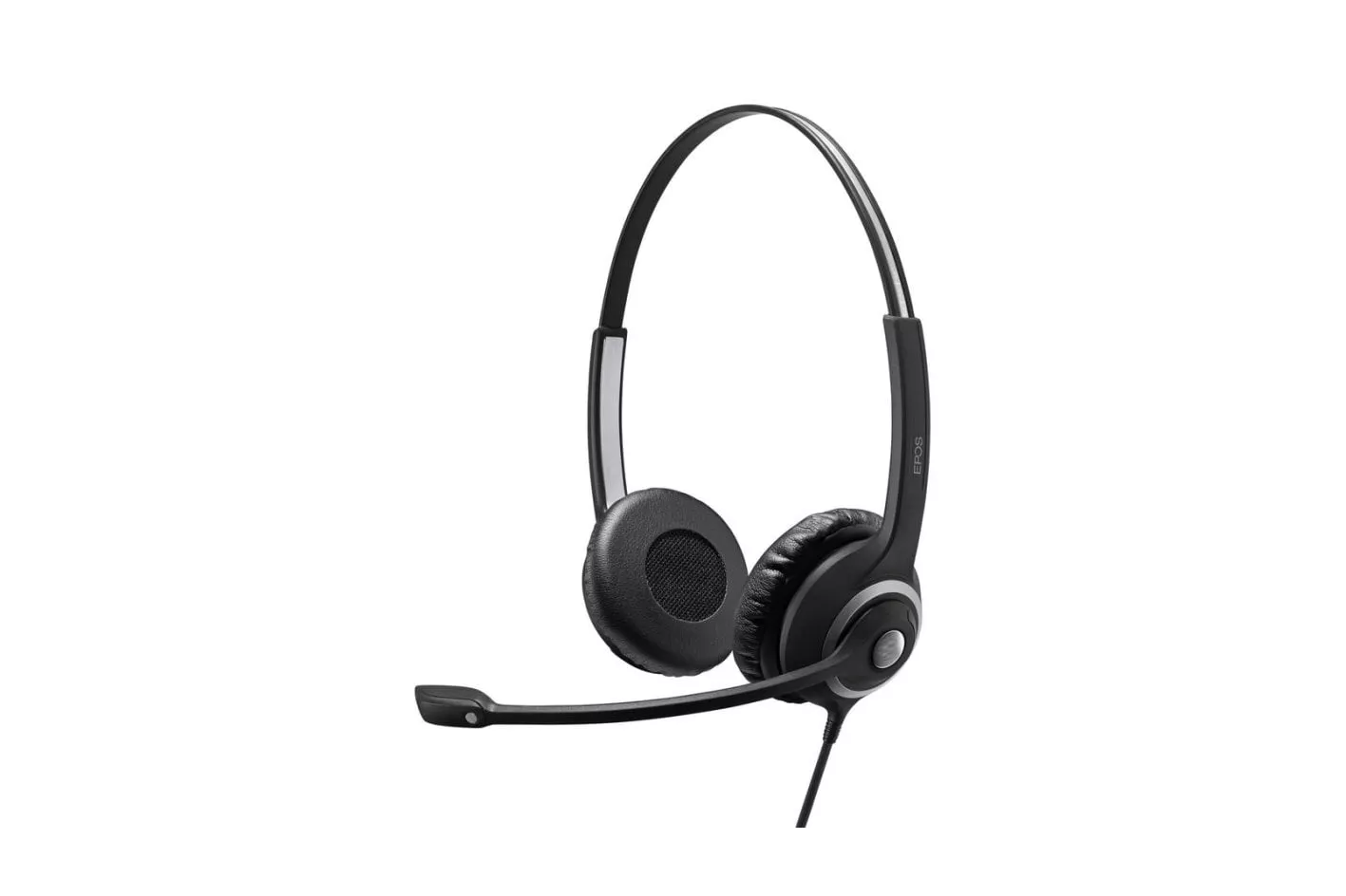 Auriculares Epos IMPACT SC 268 con cable USB para oficina y call center, cancelaci&oacute;n de ruido, negros y plateados