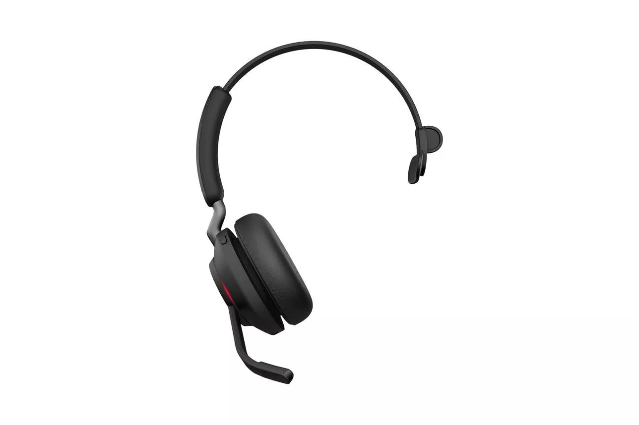 Auriculares Jabra Evolve2 65 inal&aacute;mbricos Bluetooth para oficina con micr&oacute;fono y funda negra