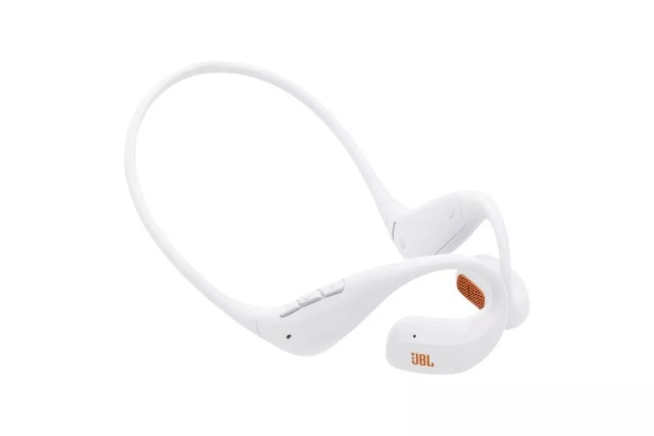 Auriculares JBL Endurance Pace inal&aacute;mbricos Bluetooth deportivos con micr&oacute;fono y protecci&oacute;n IP68 blancos
