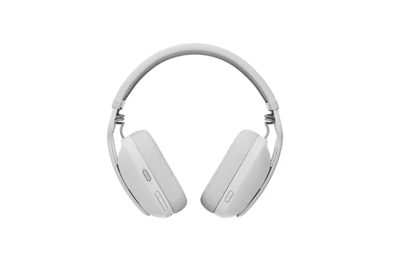 Auriculares Logitech Zone Vibe Wireless MS inal&aacute;mbricos Bluetooth para llamadas y m&uacute;sica blancos