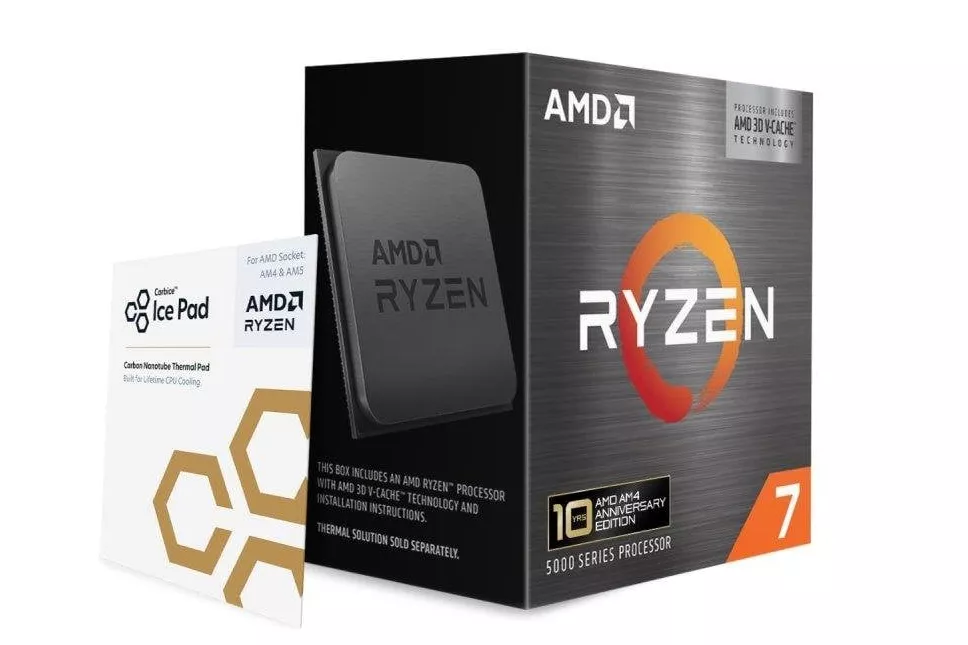 Procesador AMD Ryzen 7 5800X3D 8 N&uacute;cleos 3,4 GHz Base 4,5 GHz Turbo 96 MB Cach&eacute; L3