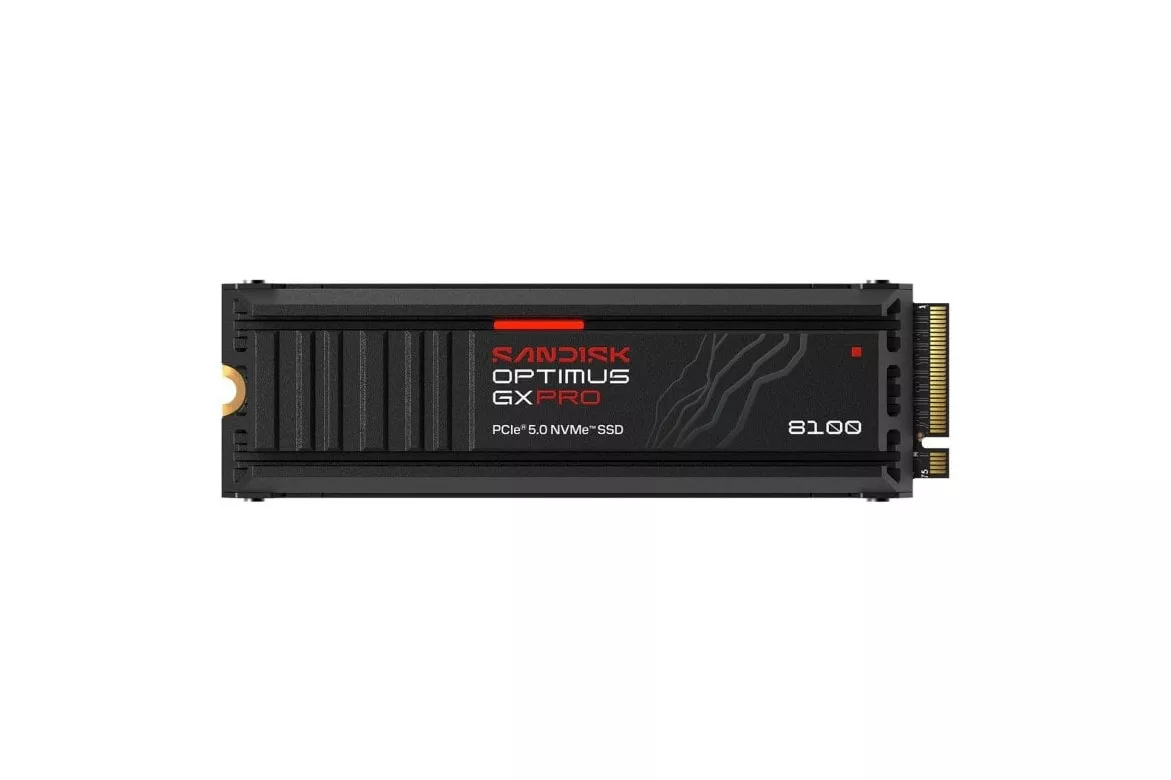 Disco Duro SanDisk Optimus GX PRO 8100 1 TB M.2 NVMe 14900 MB/s Heatsink