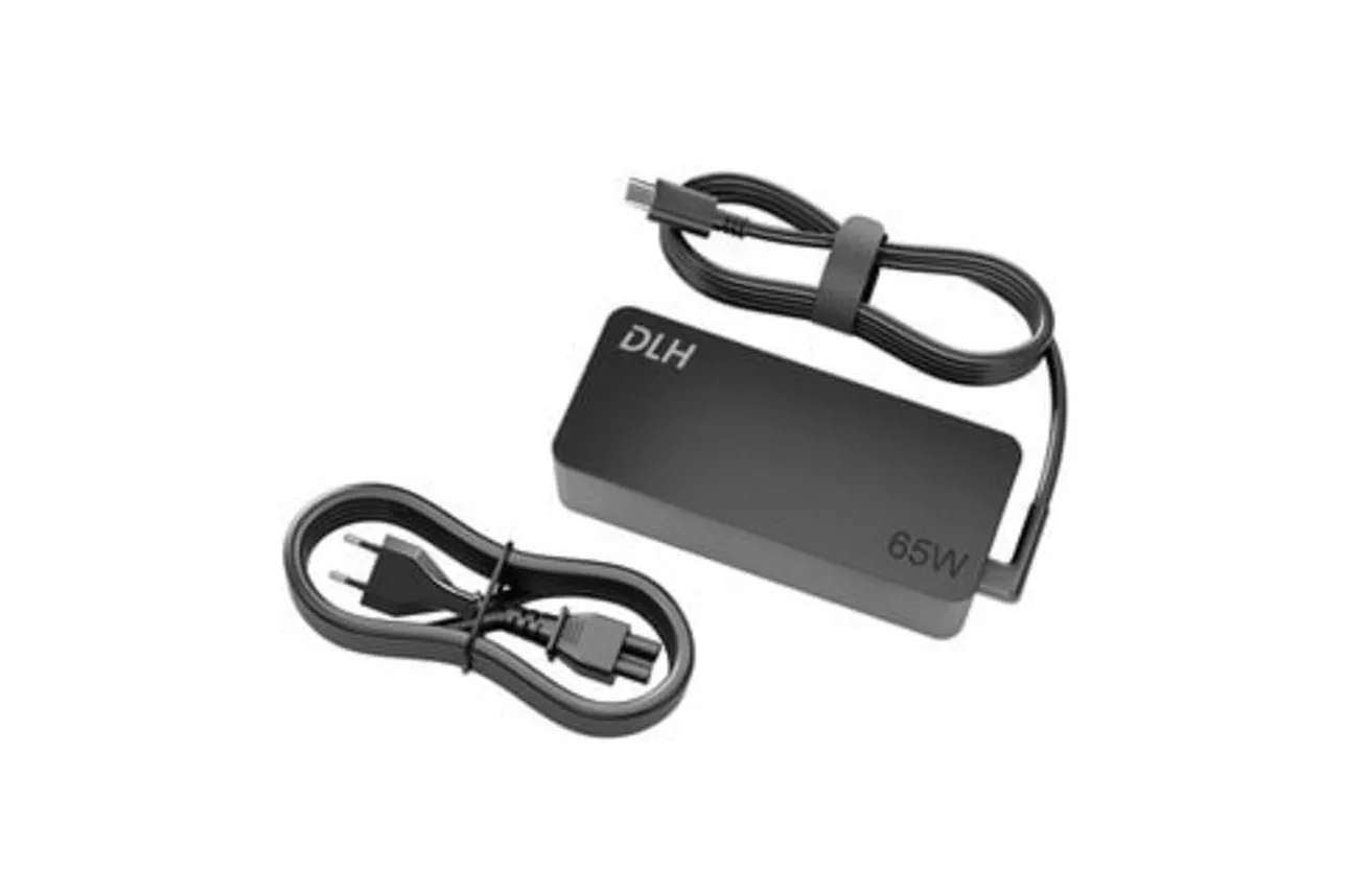 Fuente de alimentaci&oacute;n DLH USB-C 65W Power Delivery con cable 1,5 m