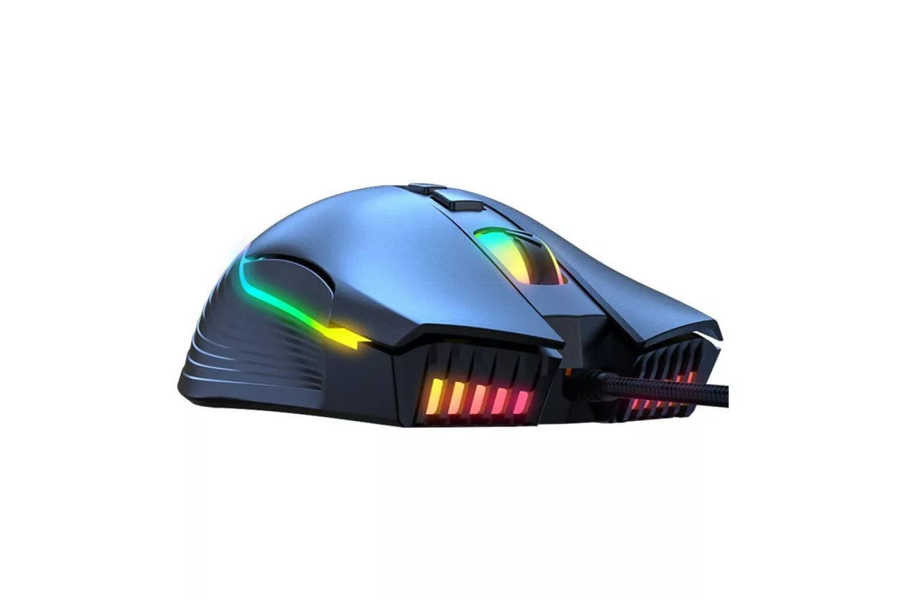 Kinsi CW905 Rat&oacute;n &Oacute;ptico Gaming RGB 6400DPI Negro
