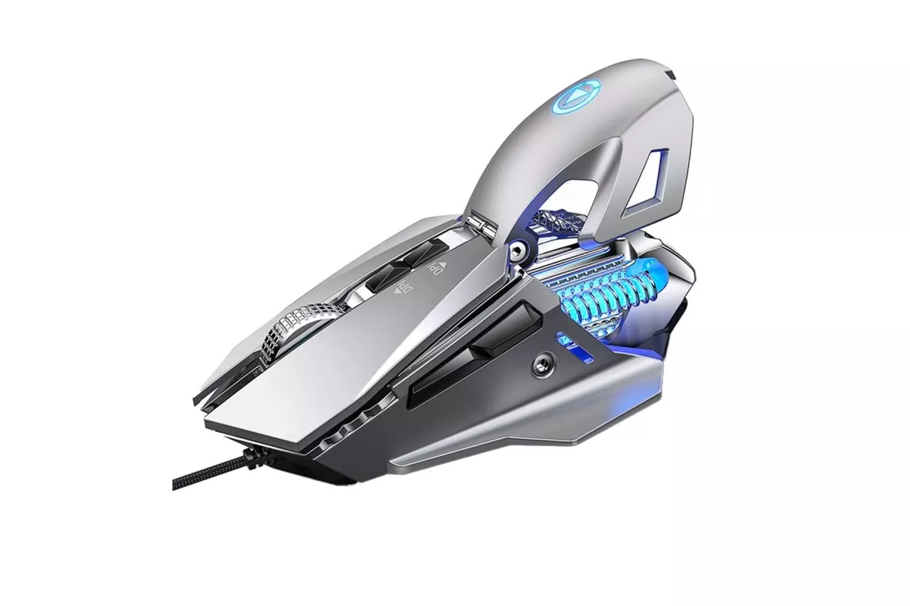 Kinsi G10 Rat&oacute;n &Oacute;ptico Gaming RGB 7200DPI Plata