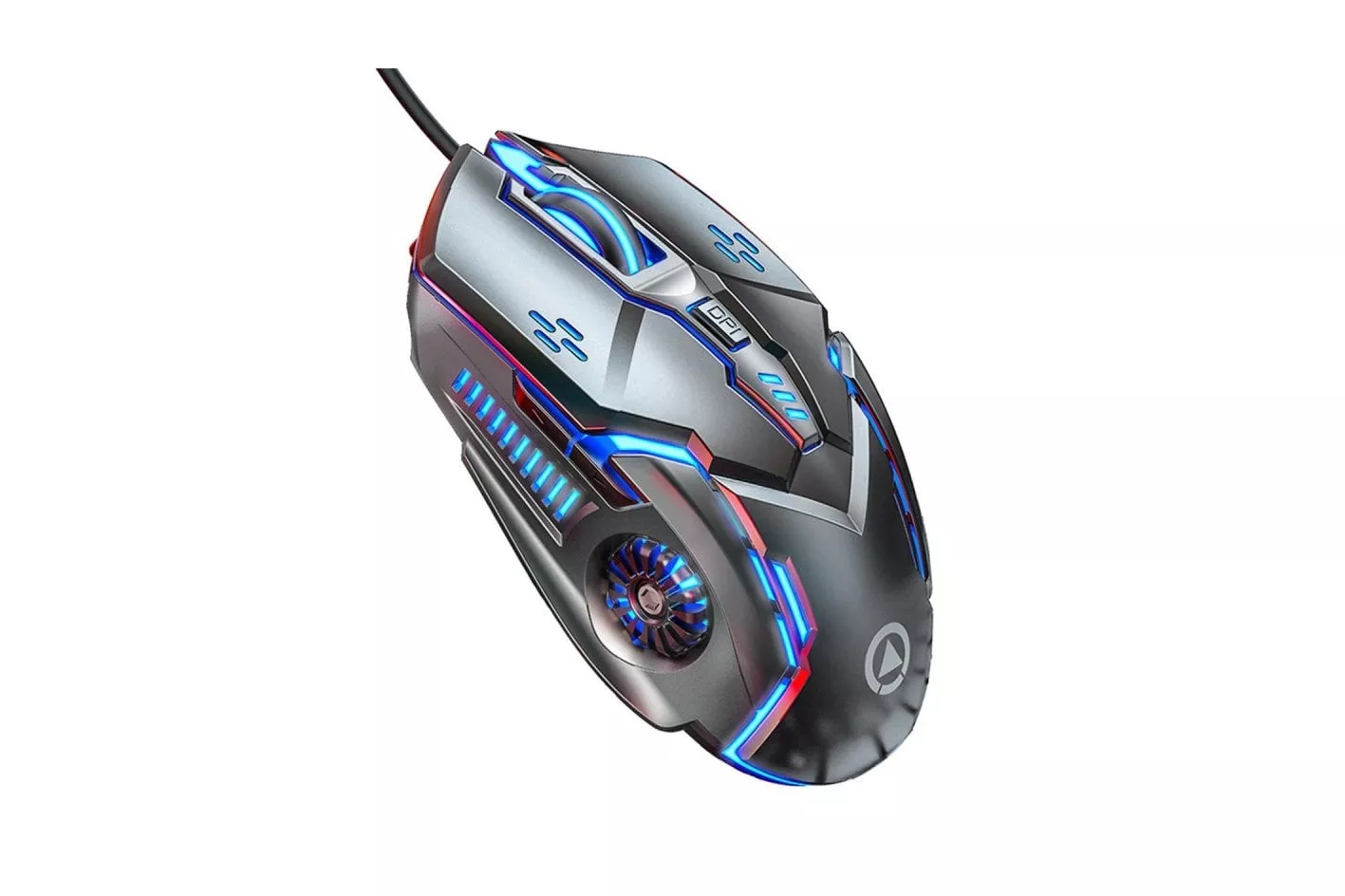Kinsi G5 Rat&oacute;n &Oacute;ptico Gaming RGB 3200DPI 6 Teclas Mec&aacute;nico Gris