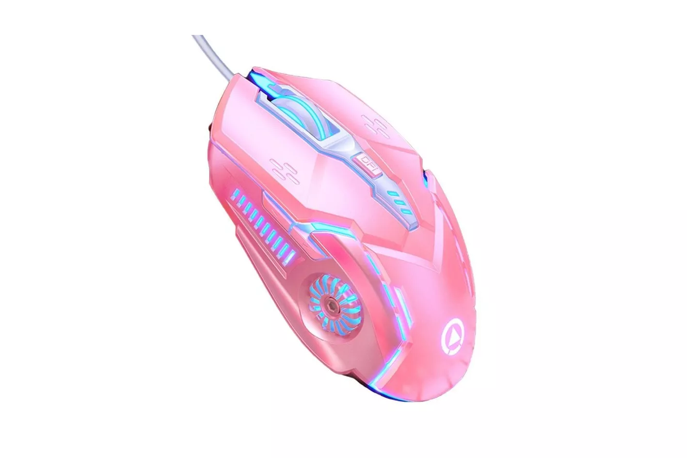 Kinsi G5 Rat&oacute;n &Oacute;ptico Gaming RGB 3200DPI 6 Teclas Mec&aacute;nico Rosa