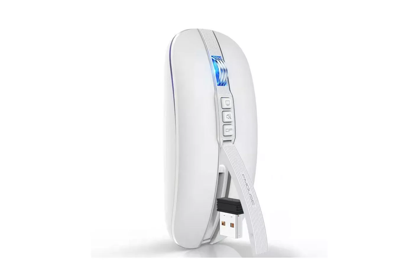 Kinsi G590 Rat&oacute;n &Oacute;ptico Inal&aacute;mbrico Ultra Delgado Silencioso 2400DPI Blanco