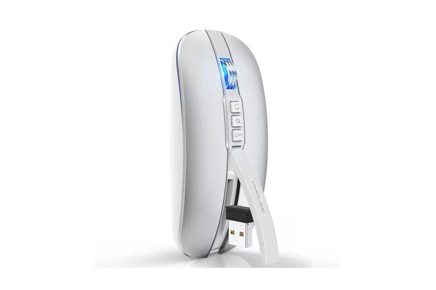 Kinsi G590 Rat&oacute;n &Oacute;ptico Inal&aacute;mbrico Ultra Delgado Silencioso 2400DPI Gris