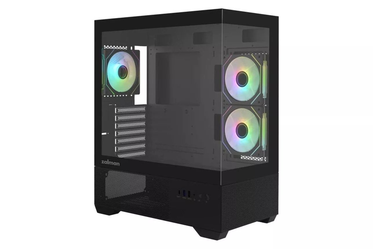 Caja PC Zalman Chronix V2 Mid Tower ATX Negro 2 Paneles Cristal Templado 3 Ventiladores A-RGB