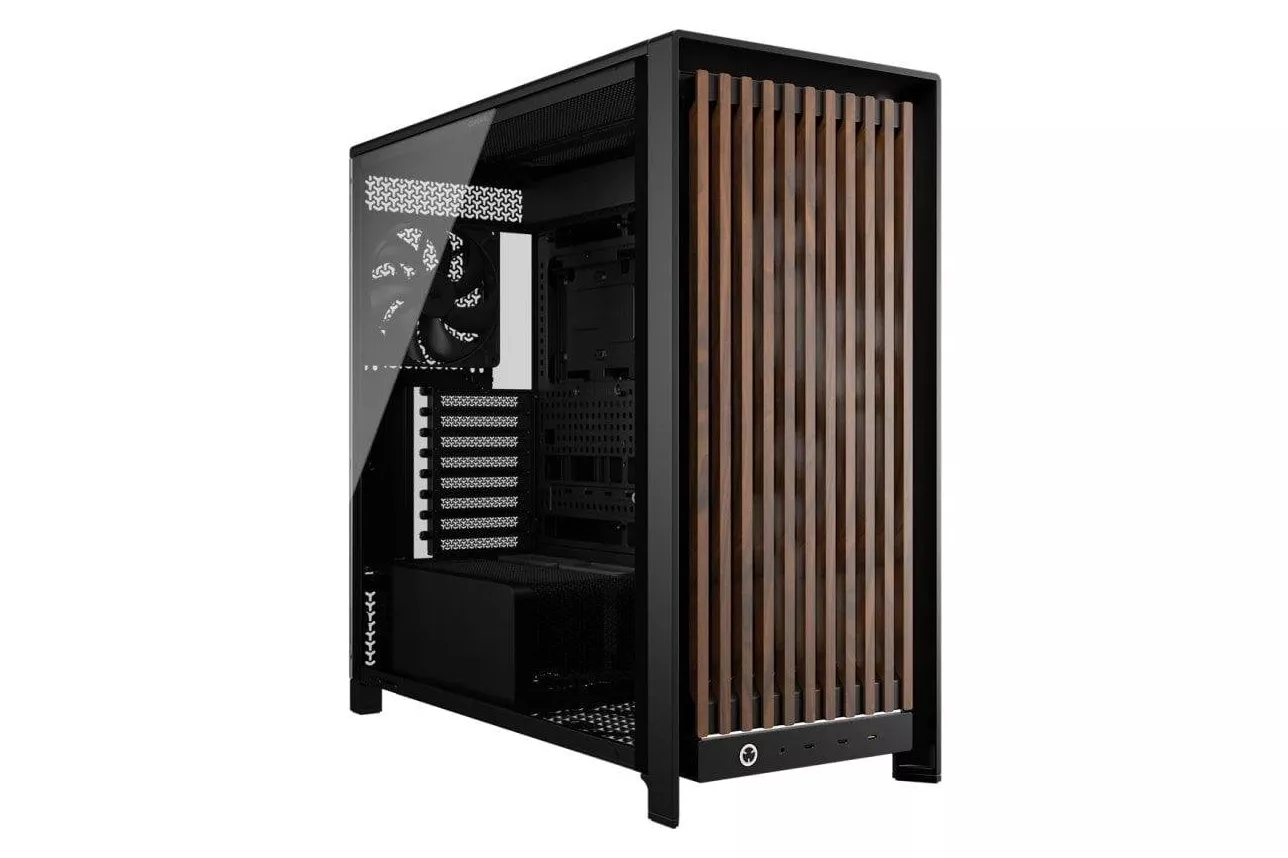 CORSAIR FRAME 5000D WOOD RS Modular Mid-Tower PC Case, Black/Walnut