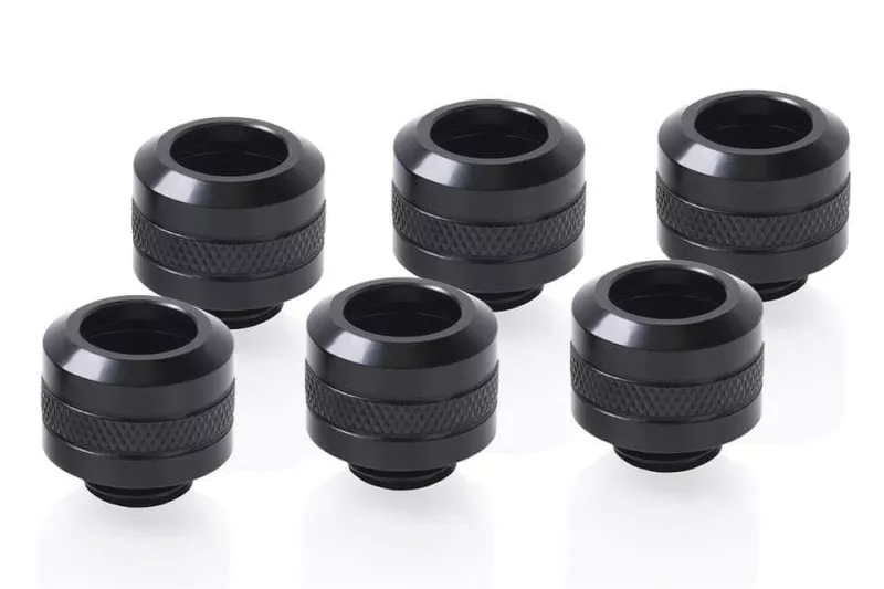 Refrigeraci&oacute;n l&iacute;quida Alphacool Kit racores Hardtube 1/4" negro lat&oacute;n