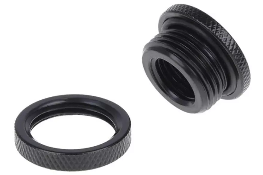 Refrigeraci&oacute;n l&iacute;quida Alphacool Racor lat&oacute;n negro 1/4" 25 mm 12 mm
