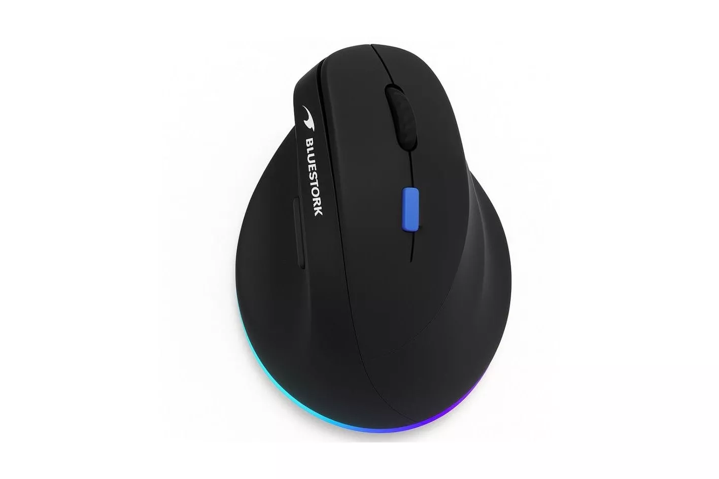 Rat&oacute;n Bluestork Ergo Lumi Pro Inal&aacute;mbrico Bluetooth RF 4800 DPI Negro RGB