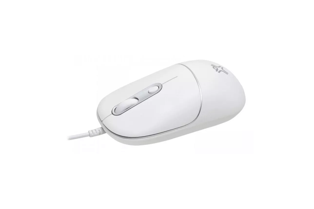 Rat&oacute;n MCL XWH-WMO2-83 Ambidextro USB Type-A + USB Type-C 6400 DPI Plata Blanco