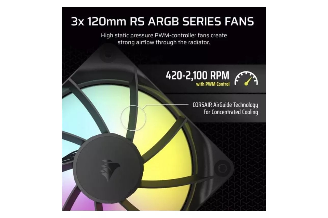 Refrigeraci&oacute;n l&iacute;quida Corsair Nautilus RS ARGB 360 mm 3 ventiladores RGB