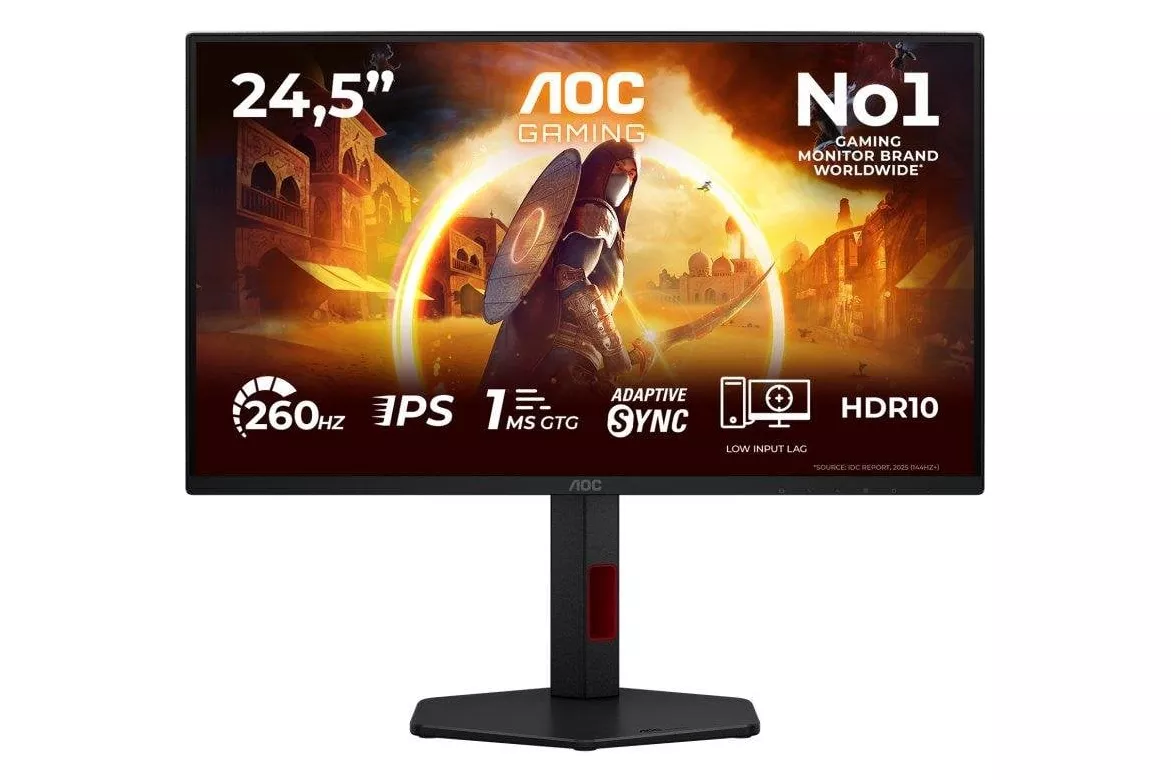 Monitor AOC G4 25G4ZR 24,5" FullHD 260Hz Fast IPS HDR10 Ajuste de altura 1ms
