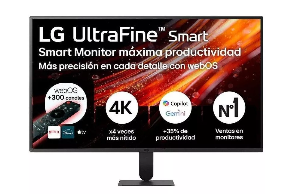 Monitor LG 32U701SB-B 32" UltraHD 4K 60Hz VA Smart TV HDR10 Altavoces Integrados