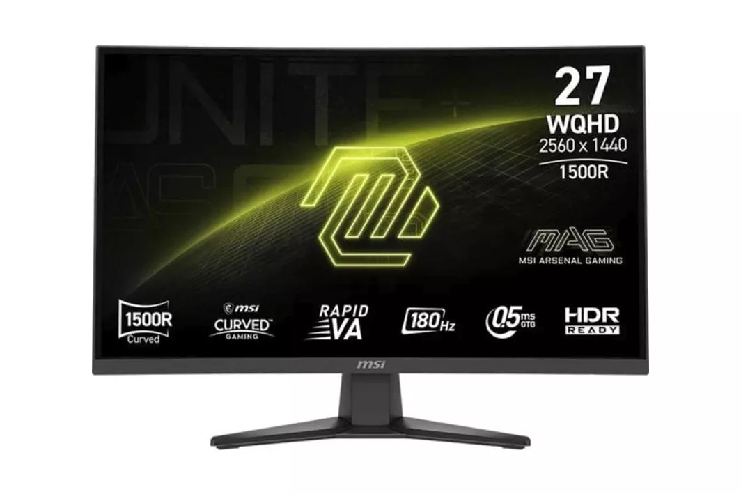 Monitor MSI MAG 275CQF E18 27" WQHD 180Hz Rapid VA Curvo FreeSync HDR listo 0,5ms
