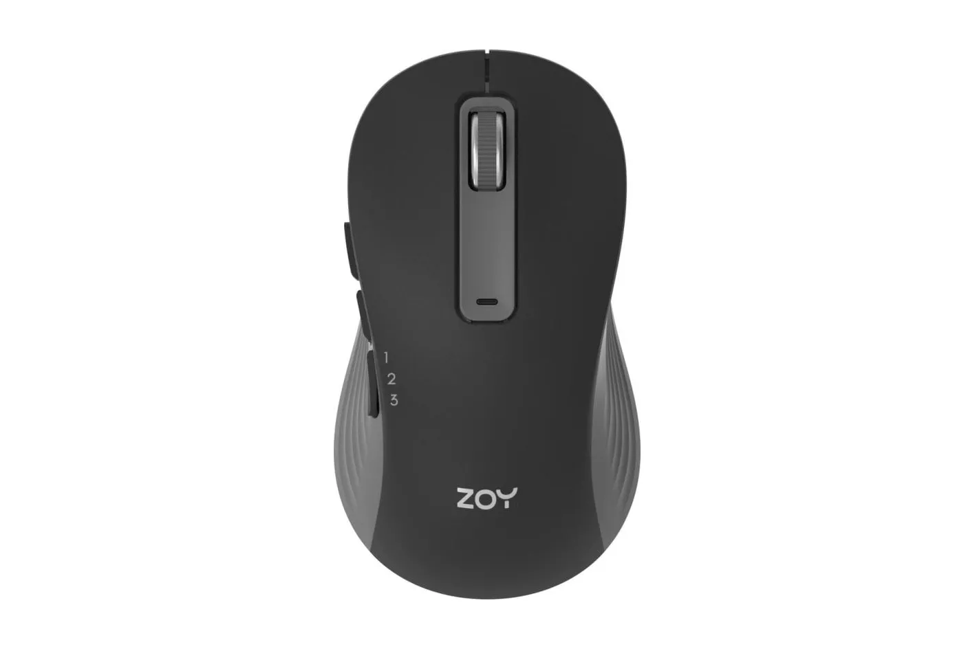 Rat&oacute;n ZOY ZMS88 inal&aacute;mbrico Bluetooth USB Wi-Fi 1600 DPI negro gris 7 botones