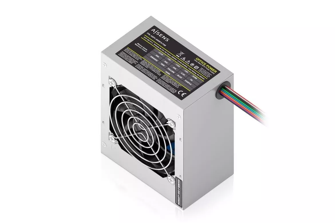 Fuente de alimentaci&oacute;n AISENS ASPC-500SFX-PSE 500W CE RoHS con bot&oacute;n encendido