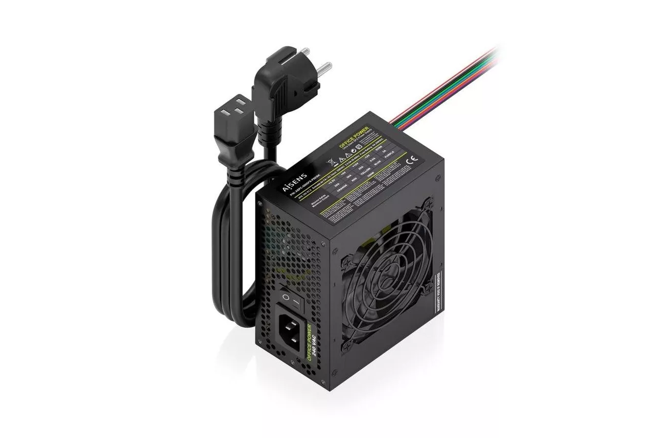 Fuente de Alimentaci&oacute;n AISENS ASPC-500SFX-PSEBK 500W CE RoHS con ventilador silencioso