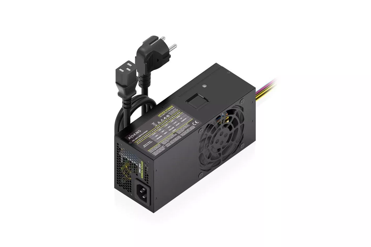 Fuente de Alimentaci&oacute;n AISENS ASPC-500TFX-PSEBK 500W CE RoHS ventilador silencioso