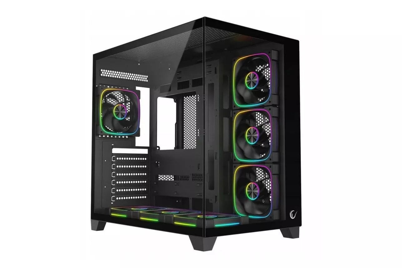 Caja PC Rampage Sealite 7 Ventiladores RGB ATX Negro