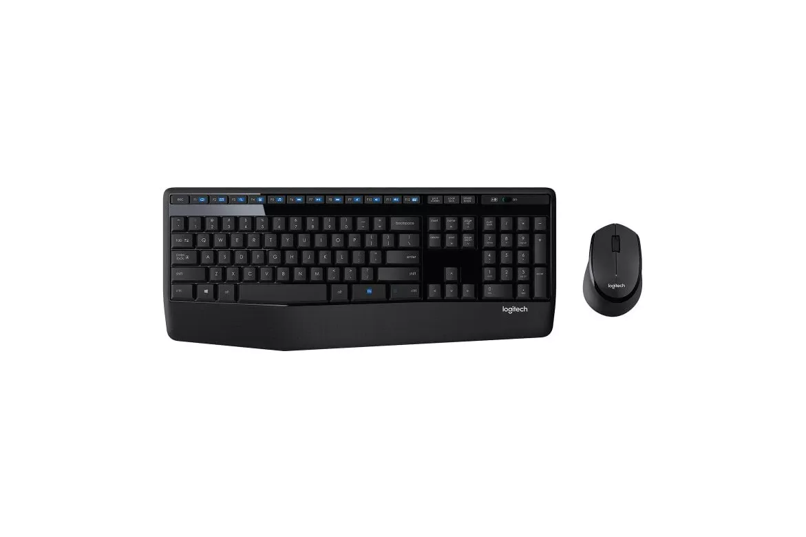 Teclado membrana Logitech MK345 Layout ES inal&aacute;mbrico reposamu&ntilde;ecas rat&oacute;n incluido