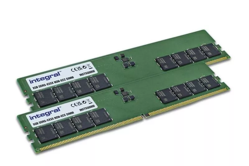 Memoria RAM Integral IN5T16GNHRBXK2 32GB 2x16GB DDR5 4800MHz CL40 Unbuffered