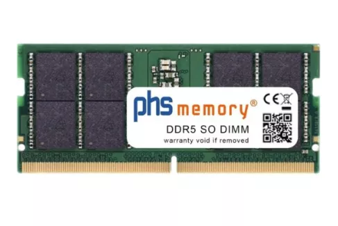 Memoria RAM PHS-memory SP609149 32GB 1x32GB DDR5 5600MHz SO-DIMM para HP