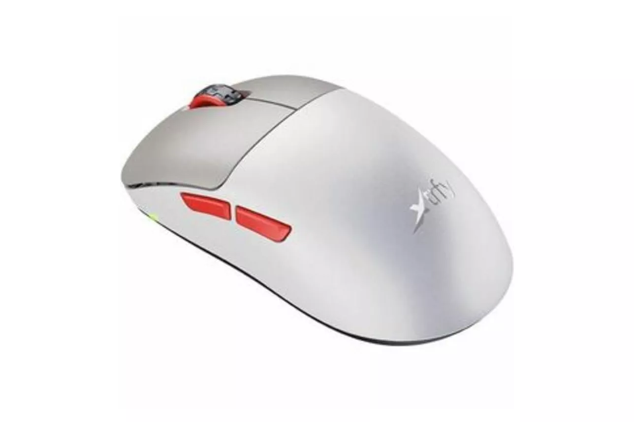 Rat&oacute;n CHERRY XTRFY M8 Wireless 26000 DPI Beige Rojo Recargable