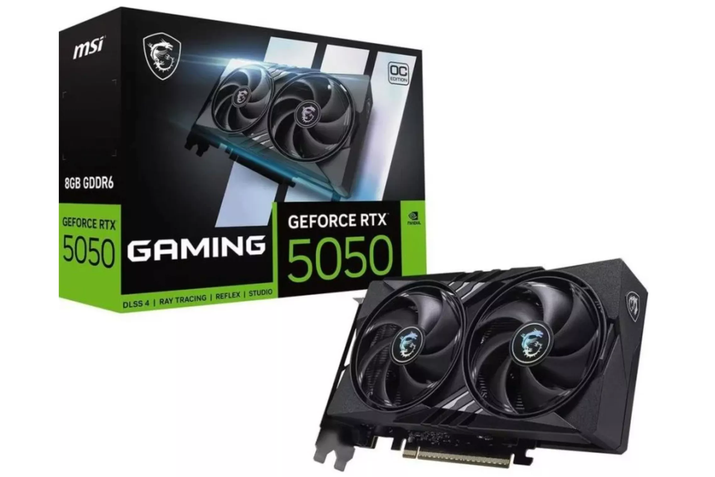 MSI GeForce RTX 5050 GAMING OC 8GB GDDR6 Reflex 2 RTX AI DLSS4.5