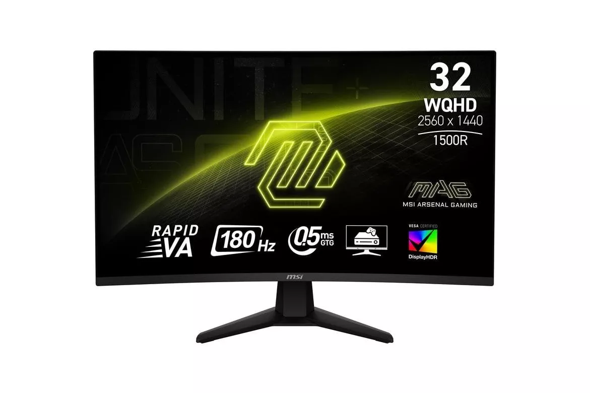 Monitor MSI MAG 32CQ6F 31,5" Wide Quad HD 180Hz VA Curvo HDR400 0,5ms