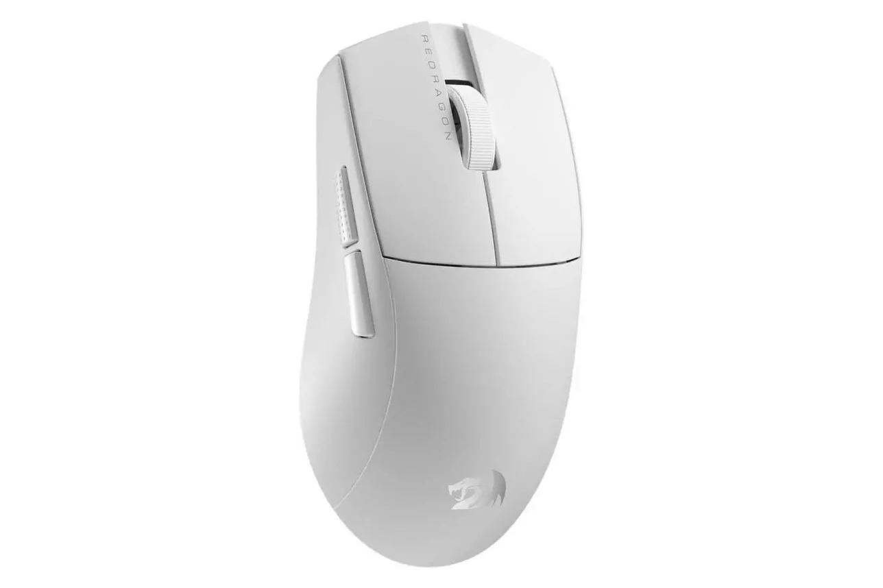 Rat&oacute;n Redragon M916 PRO inal&aacute;mbrico 3 modos 26000 DPI blanco 5 botones