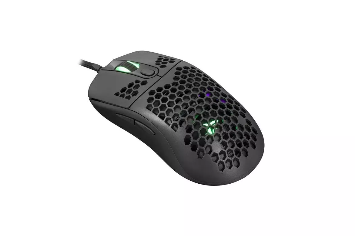 Rat&oacute;n White Shark GALAHAD Ambidextro USB tipo A 7200 DPI Negro Iluminaci&oacute;n