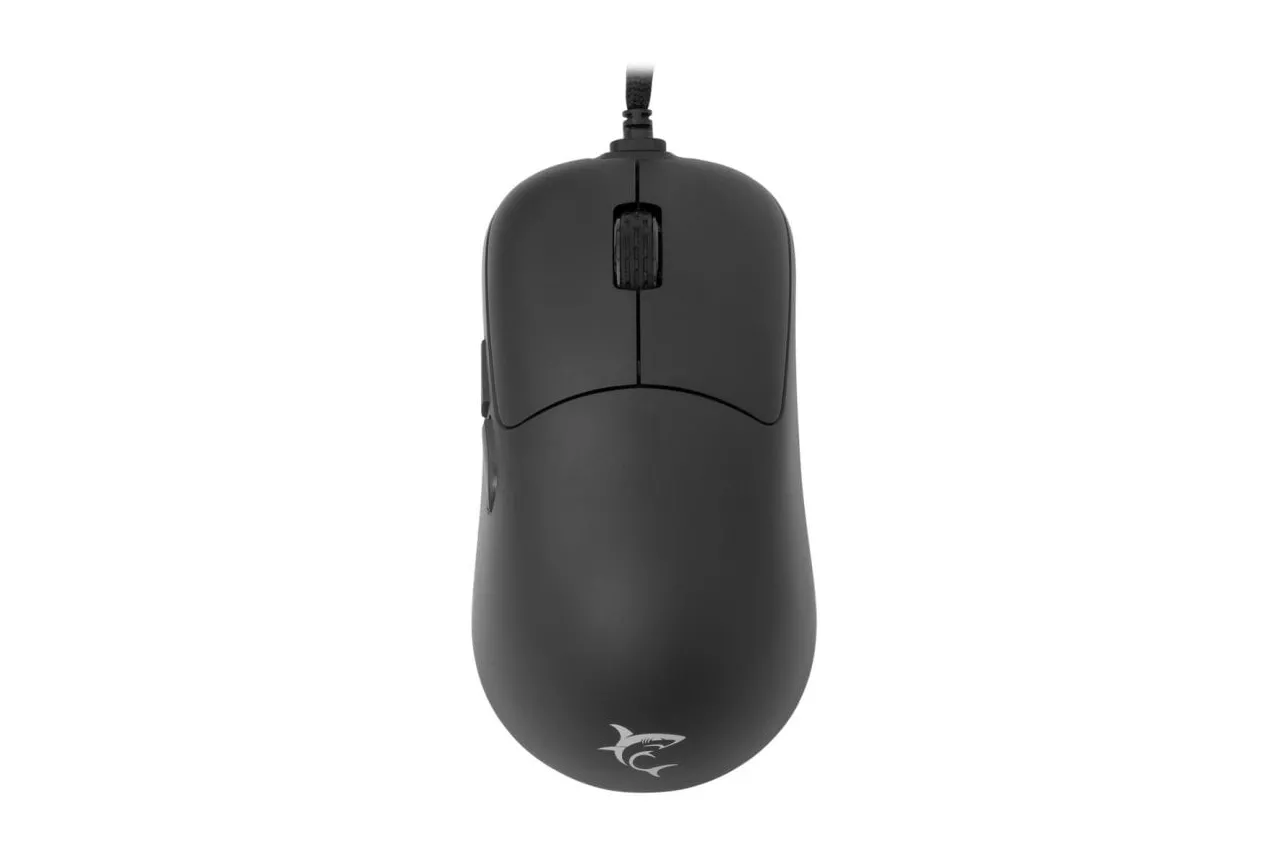 Rat&oacute;n White Shark GRAPHENE Ambidextro USB Type-A + PS/2 12400 DPI Negro