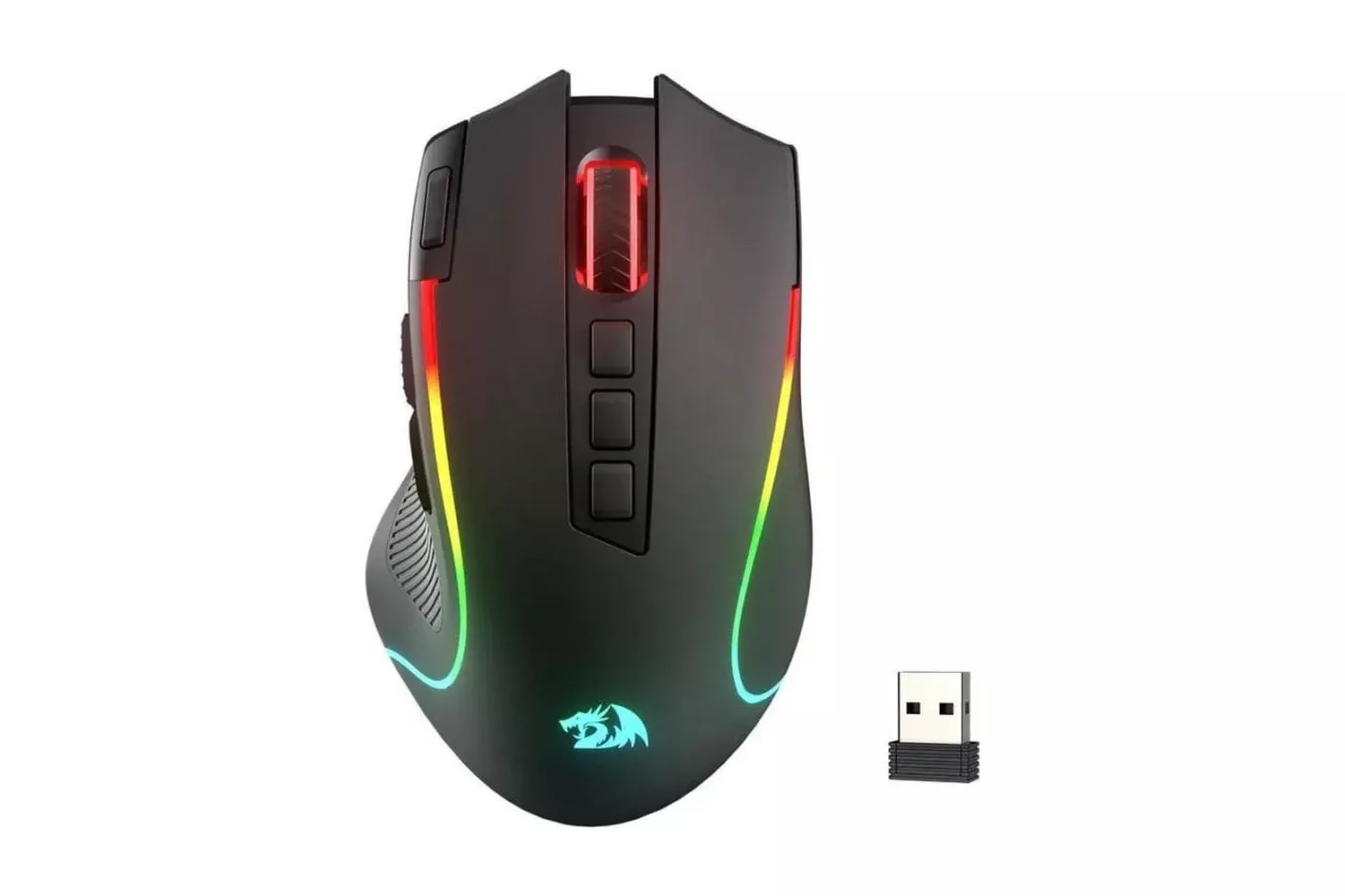 Redragon M612 PRO Rat&oacute;n Gaming Bluetooth 2.4GHz Cable 8000 DPI Negro RGB
