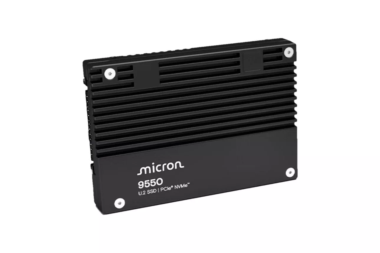 Disco Duro Micron 9550 MAX 6,4TB U.2 SSD NVMe PCIe 5.0 AES