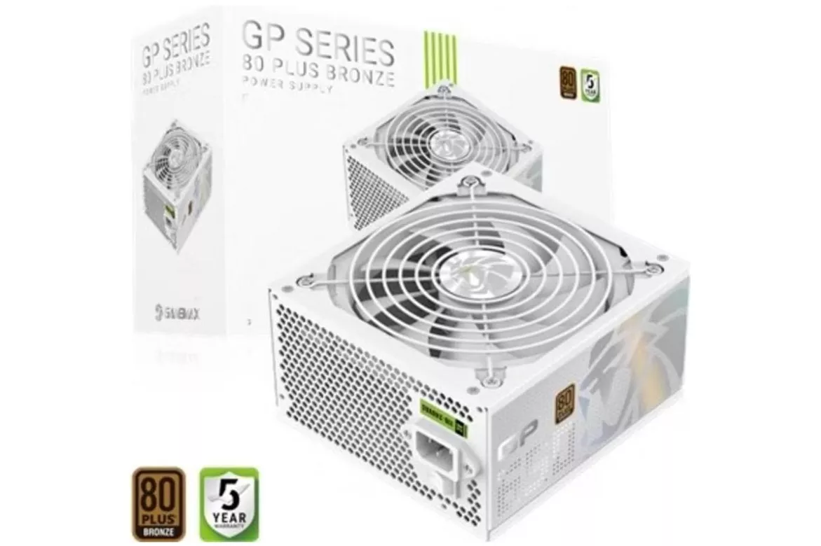 Fuente de alimentaci&oacute;n GameMax GP 650B WH 650W Certificaci&oacute;n 80+ Bronze blanca