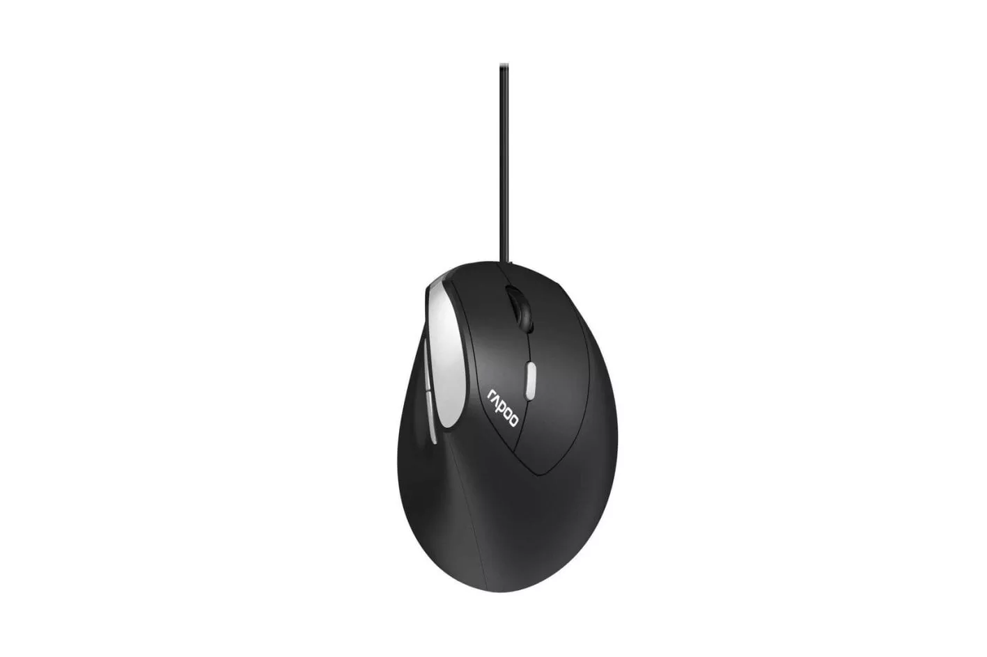 Rat&oacute;n Rapoo EV200 USB tipo A 1600 DPI Negro Plata mano derecha cable