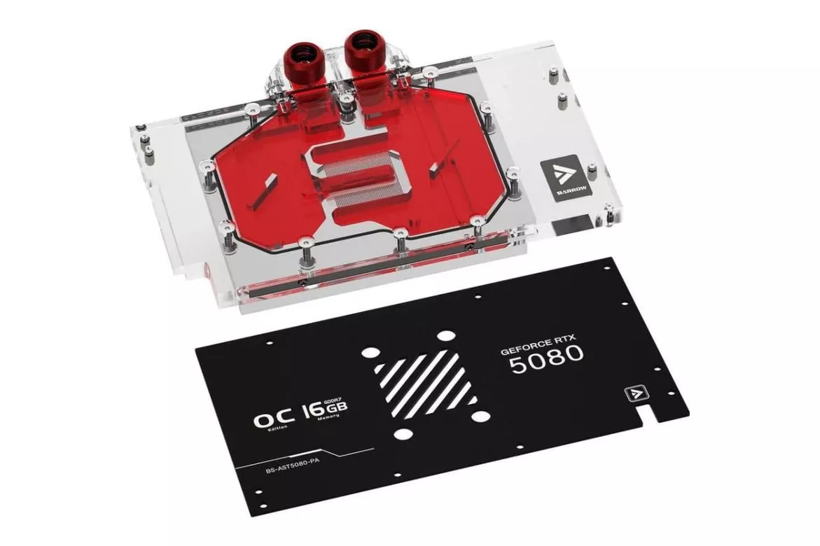 Refrigeraci&oacute;n l&iacute;quida Barrow BS-AST5080-PA B para GPU ASUS completa compacta