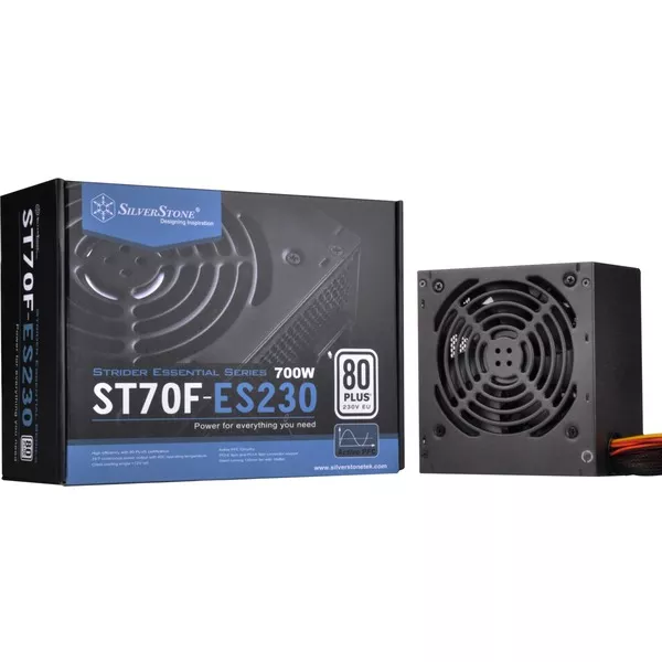 ST70F-ES230 unidad de fuente de alimentación 700 W 20+4 pin ATX ATX Negro, Fuente de alimentación de PC