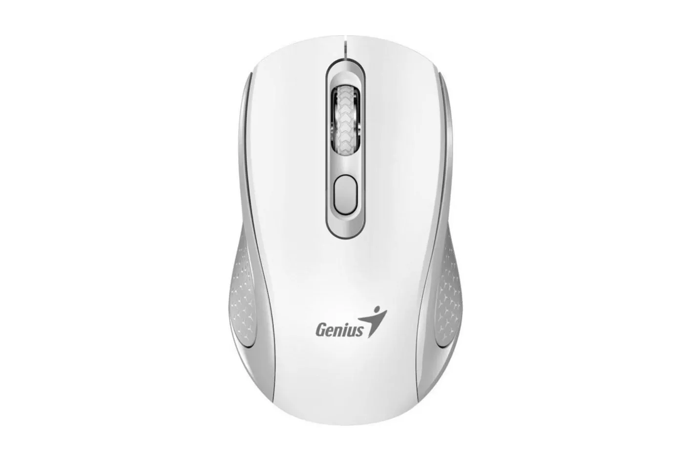 Rat&oacute;n Genius NX-8025S inal&aacute;mbrico 1200 DPI gris y blanco Copilot AI